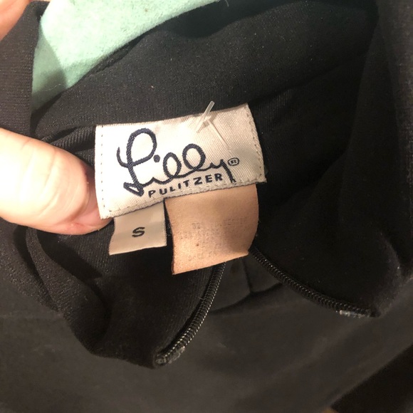Lily Pulitzer 1/3 zipper up Black Size small - Picture 3 of 4